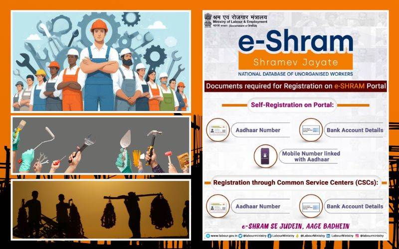 ای-شرم پورٹل پر31کروڑ سے زیادہ غیر منظم اور5.09 لاکھ ٹمٹم کارکن رجسٹرڈ 